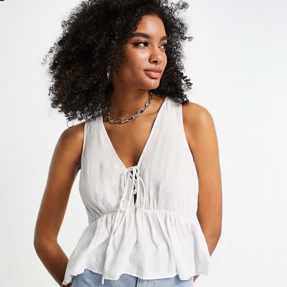 ASOS flowy summer top- never worn! 🌬️🤍☁️
